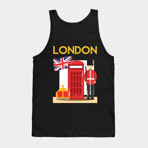 I Love London UK Travel more Wanderlust love Explore the city travel London souvenir Tank Top by BoogieCreates